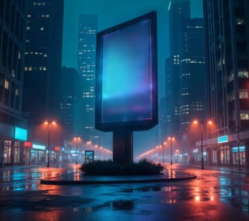 empty billboard metropolis city 8